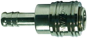 Schnellverschlusskuppl. NW7,2 »connect line« MS vern., Tülle LW13