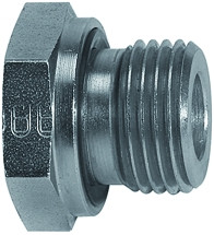 Kurze Wechselreduz. G 3/8 a. / 1/8 i. / Stahl verz. / mit W