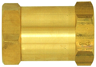 Rückschlagventil , G 1/4 " innen , Viton, gerade Form, Messing,max 16 bar,Öffnungsdruck min 0,4 bar