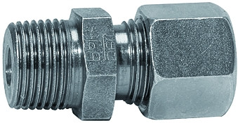 Einschraubverschr. R 1/2 a./Stahl verz. Rohr AD 15 mm