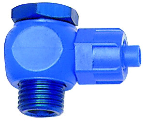 Winkel-Schwenkverschraubung G 1/8 "/ Kunstst. POM drehbar/ f. Schlauch 8/6mm