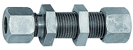 Schottverschraubung Stahl verzinkt Rohr AD 22 mm
