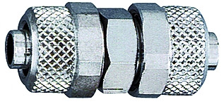 Gerade Verbinder Messing vernickelt Schlauch-Dm 4/2-4/2