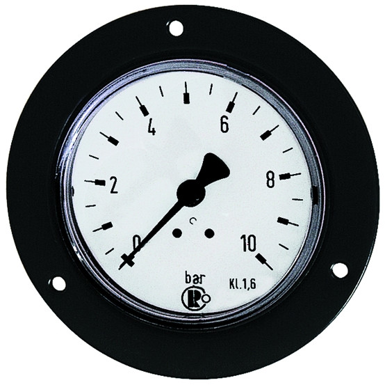 Frontring-Manometer / 63 mm / 0-16 bar G 1/4 rückseitig / Ge