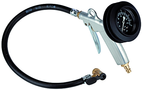 Hand-Reifenprüfer ManometerØ 63mm, Anzeige: 0-10 bar/ 140 psi, ungeeicht mit Ei