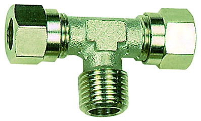 T-Einschraubverschr. G 1/8 a./Ms vernick. Rohr AD 8