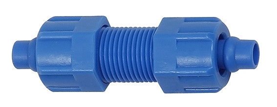 Riegler-Gerade Schlauchverbindung aus Kunststoff blau (POM) für 8/6 Schlauch