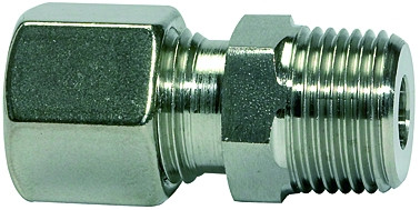 Gerade Einschraubverschr. GEL R 1/2 a. / Edelstahl 1.4571 Ro