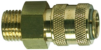 Kupplung / DN 5 G 1/8 außen / Messing