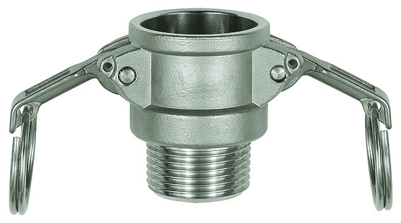 Kamlok-Schnellkupplungsdose mit AG, Typ B, ES 1.4401, R 1 1/2