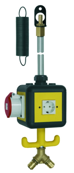 Versorgungseinheit "Aircube" 3 Schuko-Steckdosen 16 A 2p+