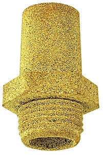 Schalldämpfer aus Sinterbronze, G 1/8" mit Sechskant, PN 8