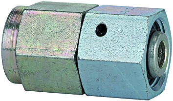 Manometerverschraubung mit Dichtkegel G 1/4 / Stahl verzinkt