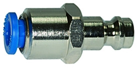 Einstecknippel / NW 5 / push-in für Schlauch 8 mm / Messing