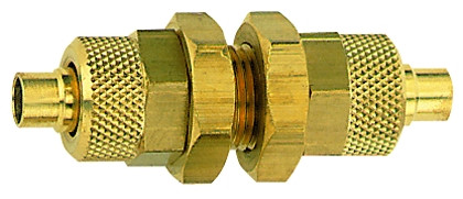 Schottverschraubung M 10x1 / Messing für Schlauch 6 x 4
