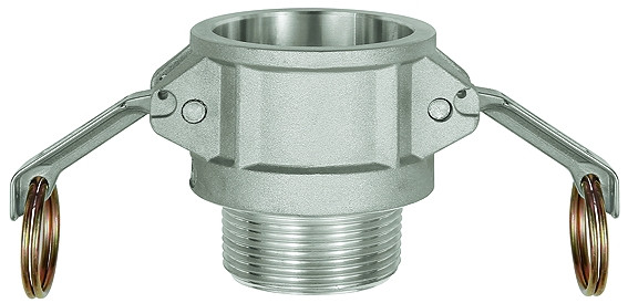 Kamlok-Schnellkupplungsdose mit AG, Typ B, Alu, R 1
