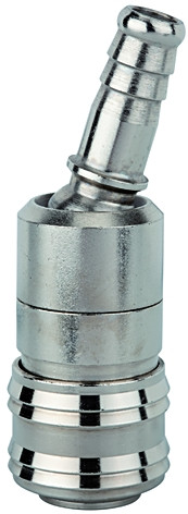 Schnellverschlusskupplung NW 7,2 / Gehäuse: Messing vernicke