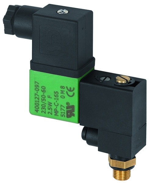 Magnetventil / NC / G 1/8 a. / 24V DC mit Banjo-Anschluss
