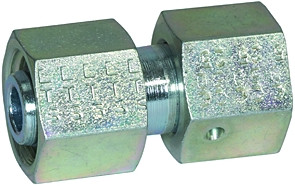 Einstellbare gerade Verschraubung Dichtkegel / Stahl verz. /