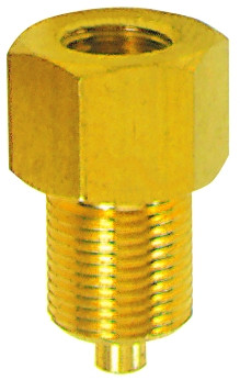Mano.-Anschlußnippel / Messing G 1/2 Muffe / M 20x1,5 Zapfe