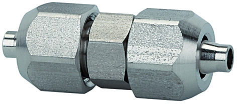 Gerader Verbinder / Edelstahl 1.4404 / für Schlauch-ø 10/8/