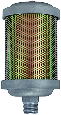 Hochleistungsschalldämpfer / G 2 ", Aluminiumgehäuse 0/10 bar