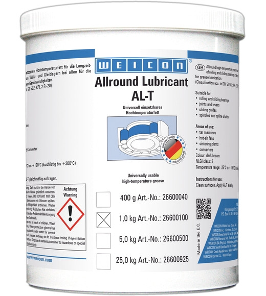WEICON Allround-Lubricant "AL-T 1000" Dose á 1 Kg, Hochtemperaturfett