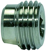 Verschlußschraube VA , G 1/8 Aussen, Innen-6kt. SW 5, Edelstahl 1.4571, ohne Bund