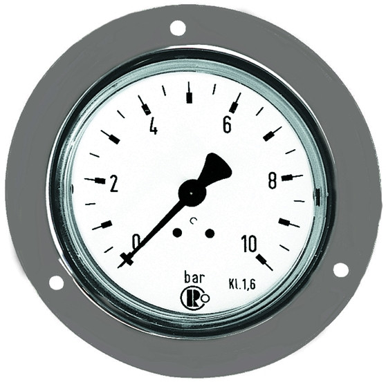 Rohrfedermanometer, Typ 111,112, G, 1/8" hinten, Nenngröße: 40 mm, 0/10bar