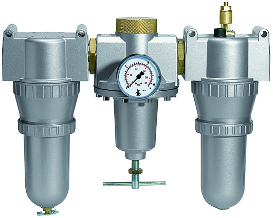 Wartungseinheit Standard G 3/8 / 0,5 - 16 bar mit Metallbehä