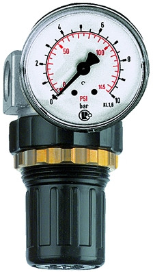 Riegler-Druckregler inkl. Manometer 0,5 - 10 bar, G 1/4"