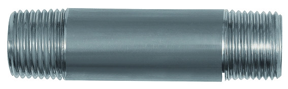 Rohrdoppelnippel, R 1, Länge 40 mm, Edelstahl 1.4571
