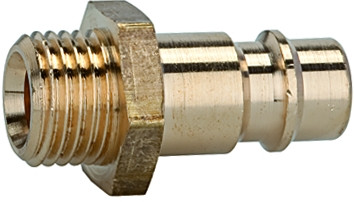Stecknippel G 1/8" AG, NW 7,2m SW 14 Messing blank