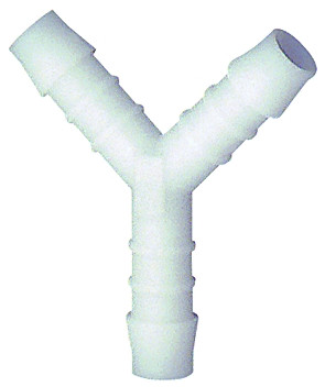 Y-Verbindungsstutzen für Schl.innen-Dm 16 mm Azetalharz, max. 10 bar