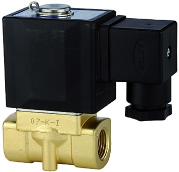 2/2-Wege-MagnetventilG 1/2", 0-10 bar, DN5,0, 230V/50Hz direktgesteuer , Messing,FPM