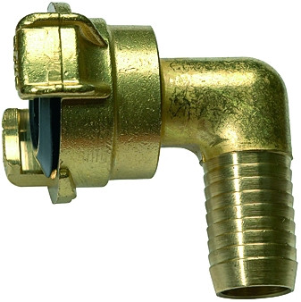 Schnellkuppl. / 360° Winkelschlauchstück für 32mm l.W.