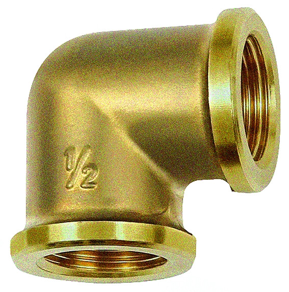 Winkelstück, G 1 1/2" innen / innen, 90°, Messing , max. 10 bar