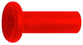 Verschlussstecker "speedfit" für Steckverschrbg. 4 mm aussen , Länge 28,7 mm ,Kunststoff: rot