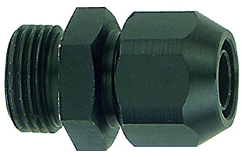 Einschraubverschr. G 1/8 / Aluminium für PVC-Schl. 10/4