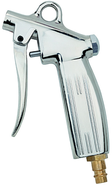 Ausblaspistole Standard Stecknippel 7,2 , ohne Düse, Alu-Druckguss vernickelt