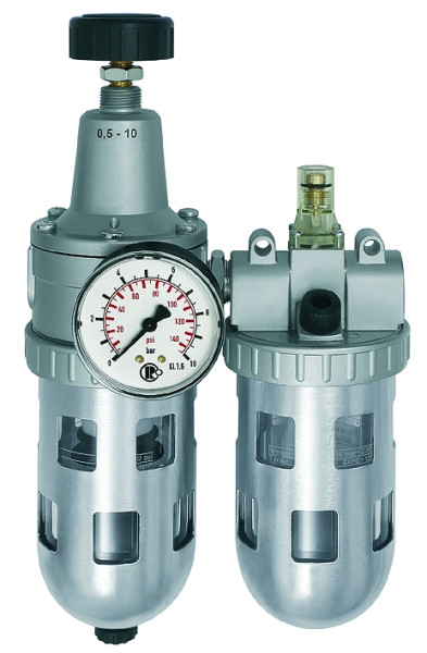 Wartungseinheit 2-teilig Standard G 1 / 0,5 - 10 bar mit Sch