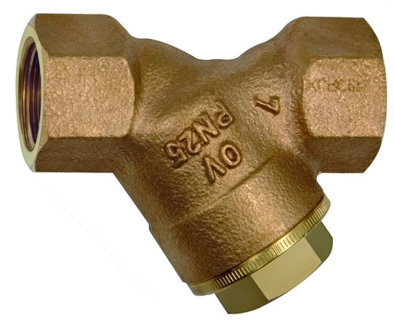 Riegler-Schmutzfänger, Rp 1/2", Rotguß, DN 15, # 60-3/K