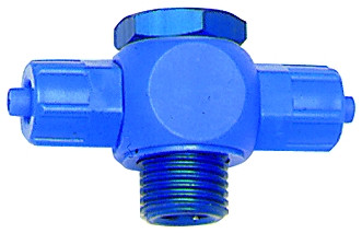 T-Verschraubung G 1/8 / drehbar für Schlauch 6 x 4