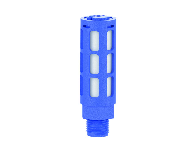 Kunststoff-Schalldämpfer, Polyethylen-Dämpferelement, G 1/4"
