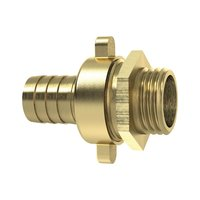 3/3 Standrohrverschraubung, G1 1/2" AG x 38 LW, Mutter 1 3/4" flachdichtend, leicht, MS