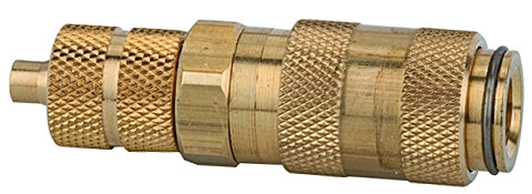 Kupplung/ DN 2,7/ Ms für Schlauch 3x4 mm